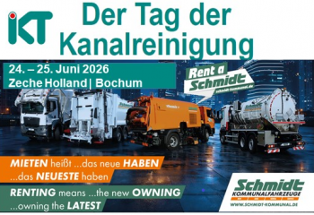IKT - Der Tag der Kanalreinigung vom 24. bis 25. Juni 2026 | Zeche Holland, Bochum
